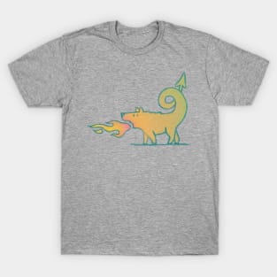 Dinkum,  the Dragon Dingo - for light background T-Shirt